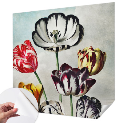 Savaime lipnus fototapetas Farverige tulpmedis