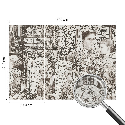 3D fototapetas Žiedų portretai