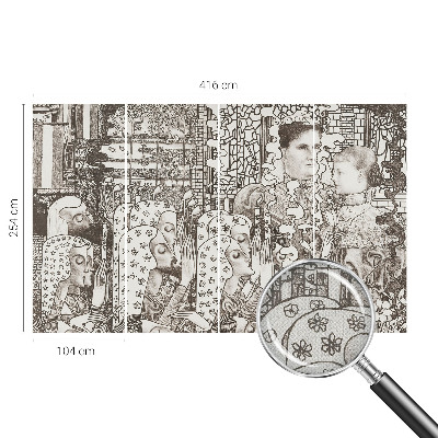 3D fototapetas Žiedų portretai