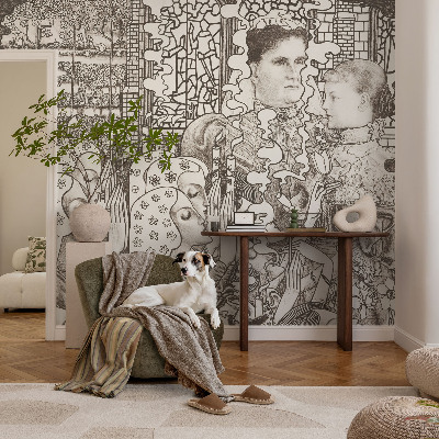 3D fototapetas Žiedų portretai