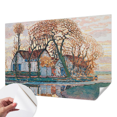 3D fototapetas su idilišku peizažu