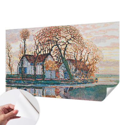 3D fototapetas su idilišku peizažu
