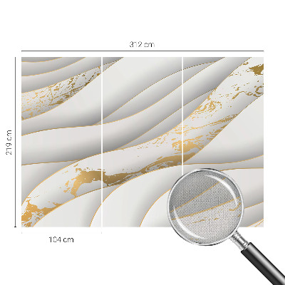 3D fototapetas su dinamišku mėnstrės raštu
