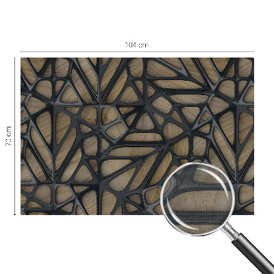 3D fototapetas sienoms su medžio raštu