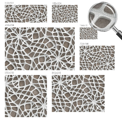 3D fototapetas sienoms su geometriniu tinklo raštu