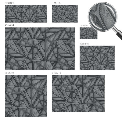 Fototapetai su geometriniu raštu ir pasirinktais dydžiais
