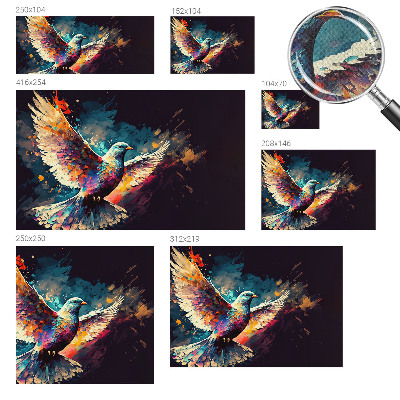 Savaime lipnus fototapetas Spalvingas fugl