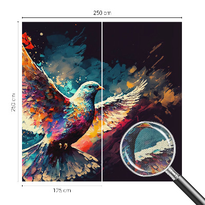 Savaime lipnus fototapetas Spalvingas fugl