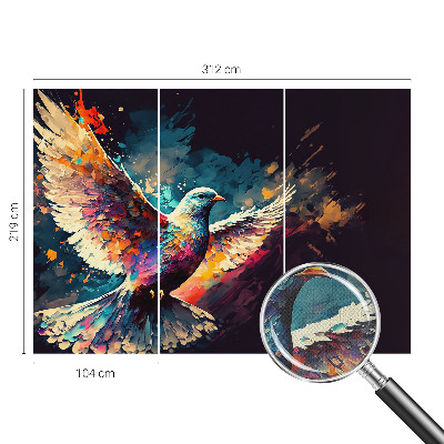 Savaime lipnus fototapetas Spalvingas fugl