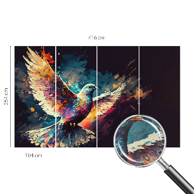 Savaime lipnus fototapetas Spalvingas fugl