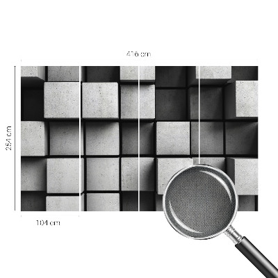 3D fototapetas su geometriniais brėžiniais