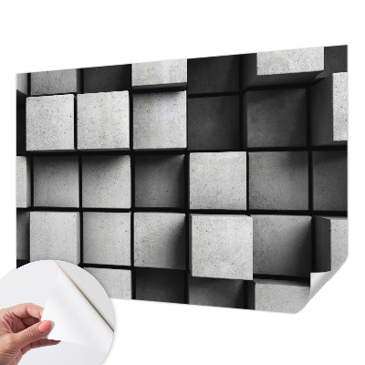 3D fototapetas su geometriniais brėžiniais