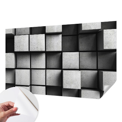 3D fototapetas su geometriniais brėžiniais