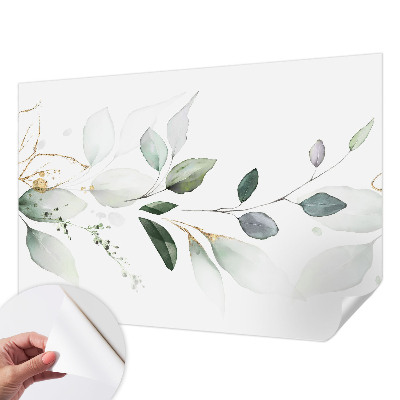 3D fototapetas su žaliu peilio motyvu