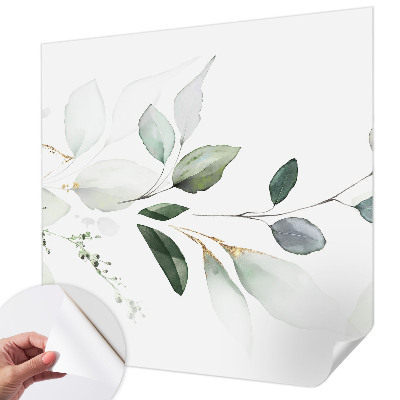 3D fototapetas su žaliu peilio motyvu