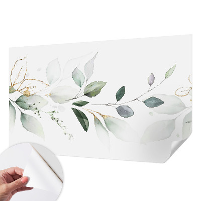 3D fototapetas su žaliu peilio motyvu