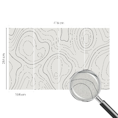 Savaime lipnus fototapetas Væskelinjer