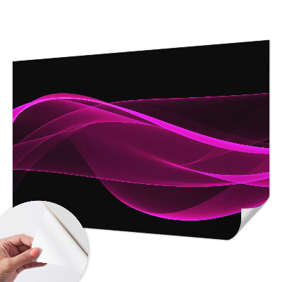 3D fototapetas sienoms su rožinės spalvos juostų motyvu