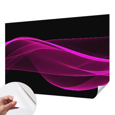 3D fototapetas sienoms su rožinės spalvos juostų motyvu