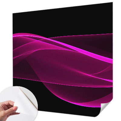 3D fototapetas sienoms su rožinės spalvos juostų motyvu