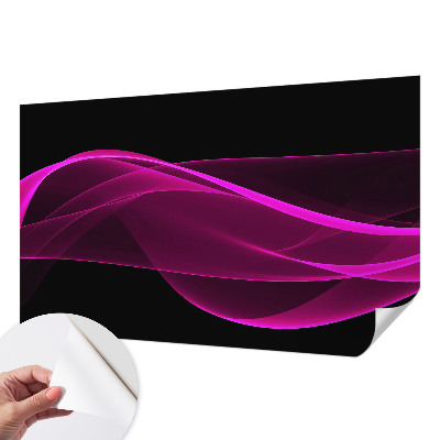 3D fototapetas sienoms su rožinės spalvos juostų motyvu
