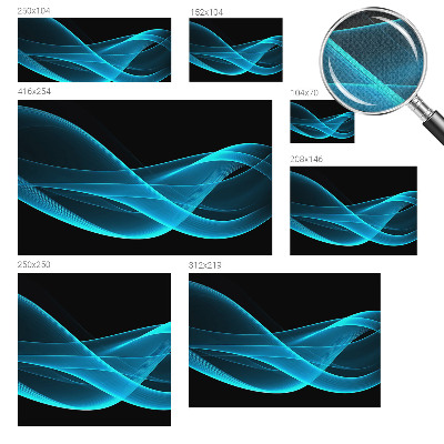 Tapetai Iøjnefaldende bølger