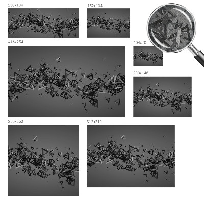 Fototapetai su geometriniu abstrakčiu raštu