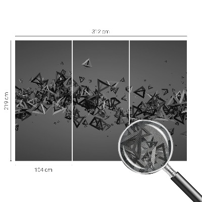 Fototapetai su geometriniu abstrakčiu raštu
