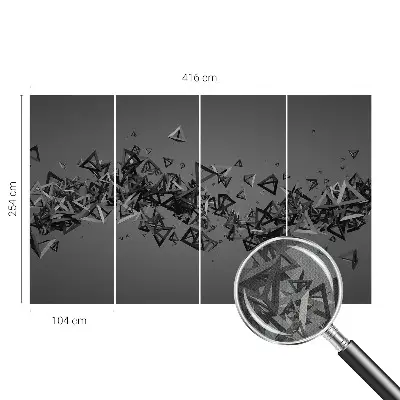 Fototapetai su geometriniu abstrakčiu raštu