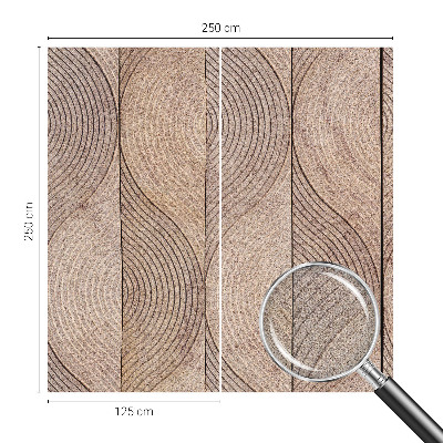 3D fototapetas sienoms su medžių krūvomis