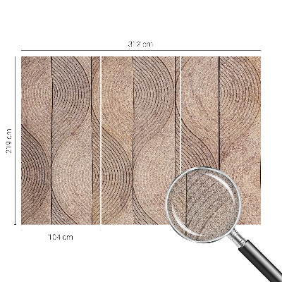 3D fototapetas sienoms Medžių krūvos