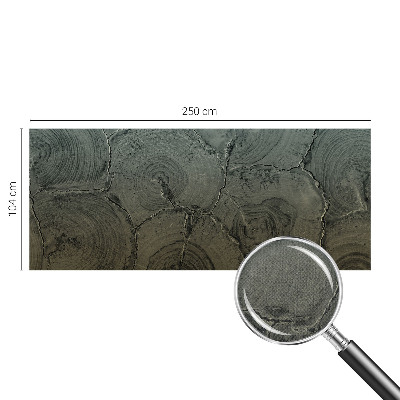 3D fototapetas su medžio žiedų motyvu