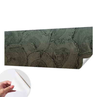 3D fototapetas su medžio žiedų motyvu