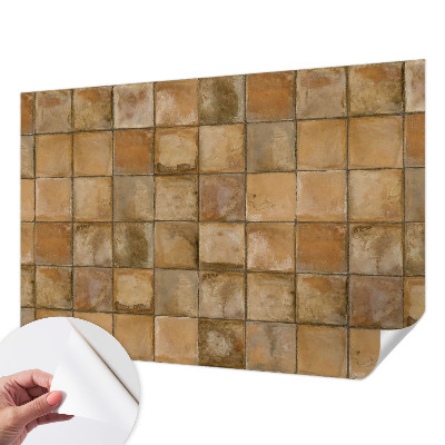 3D fototapetas sienoms su kaimiška mozaika