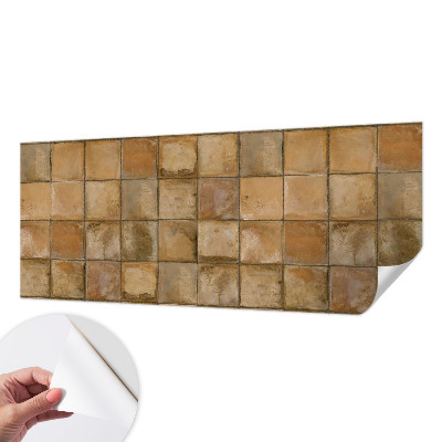 3D fototapetas sienoms su kaimiška mozaika
