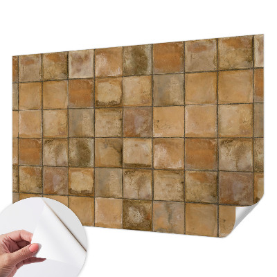 3D fototapetas sienoms su kaimiška mozaika