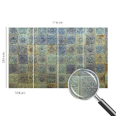 Fototapetas vaiko kambariui su geometriniu flizeliu motyvu