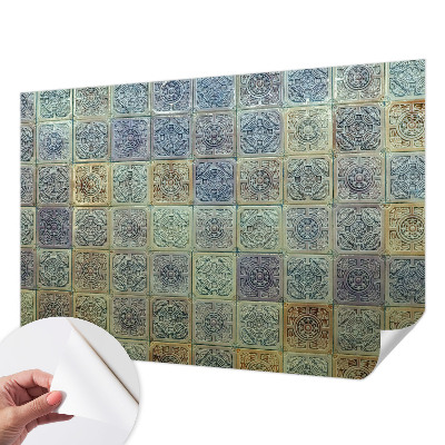 Fototapetas vaiko kambariui su geometriniu flizeliu motyvu