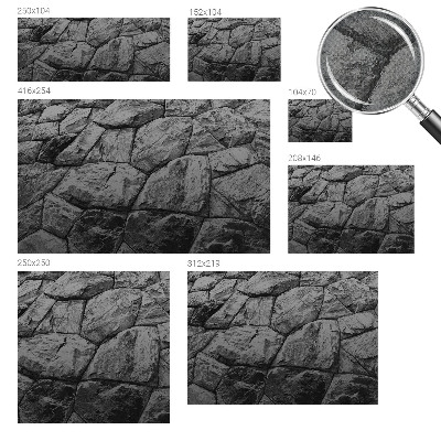 Savaime lipnus fototapetas su stentinėmis tekstūromis