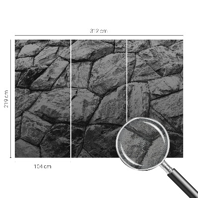 Savaime lipnus fototapetas su stentinėmis tekstūromis