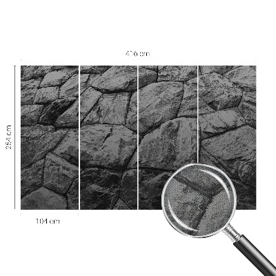 Savaime lipnus fototapetas su stentinėmis tekstūromis