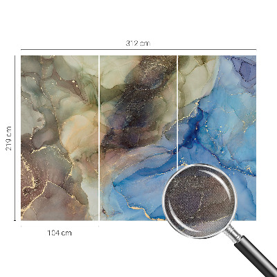 3D fototapetas sienoms su spalvų santrauka