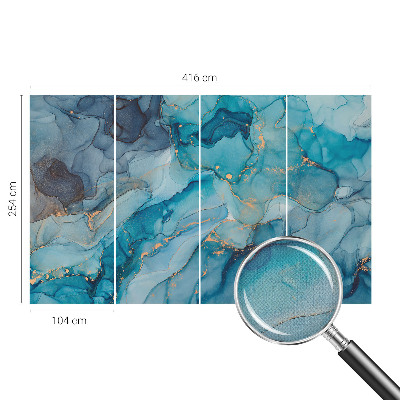 Fototapetas vaiko kambariui Mėlyna abstrakcija