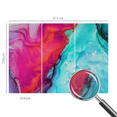 Fototapetai su spalvingu drobės motyvu