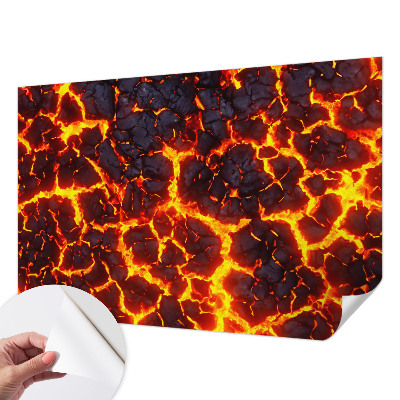 Savaime lipnus fototapetas su stipriu magma raštu