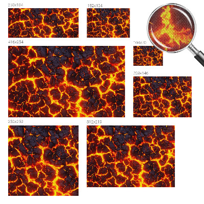 Savaime lipnus fototapetas Stærk magma