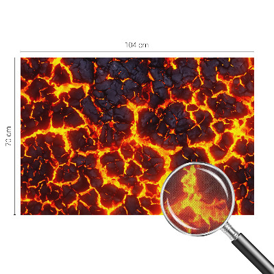 Savaime lipnus fototapetas Stærk magma