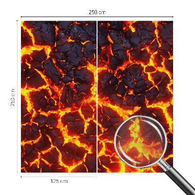 Savaime lipnus fototapetas Stærk magma