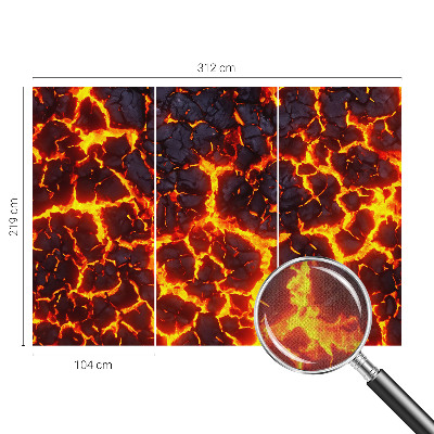 Savaime lipnus fototapetas su stipriu magma raštu