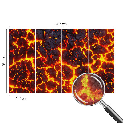 Savaime lipnus fototapetas su stipriu magma raštu
